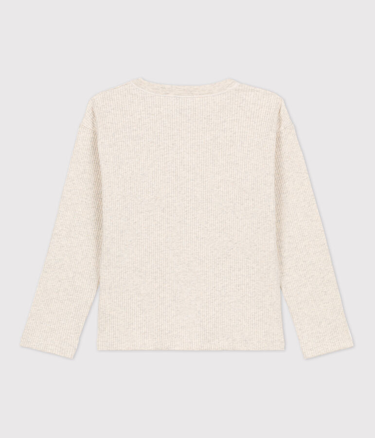 Tee-shirt en coton enfant gar&ccedil;on beige