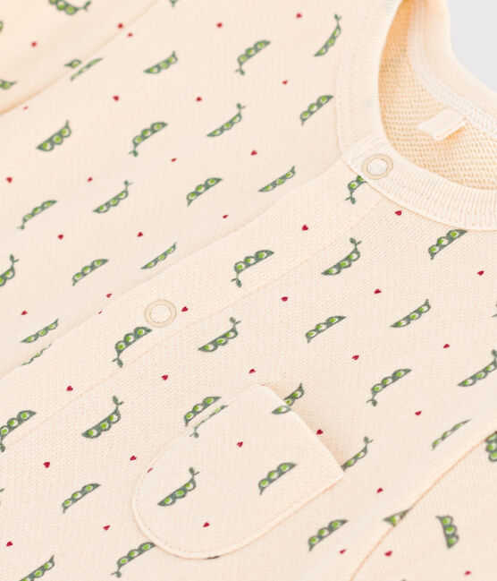 Lang pakje van fleece voor baby's wit AVALANCHE/ MULTICO