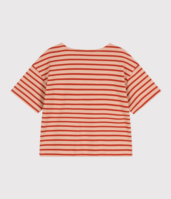 Marinière en coton Femme beige VINTAGE/rouge HARISSA