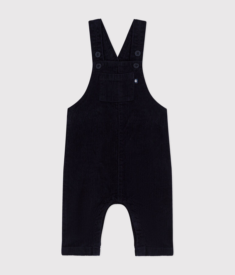 Fluwelen tuinbroek voor baby's blauw