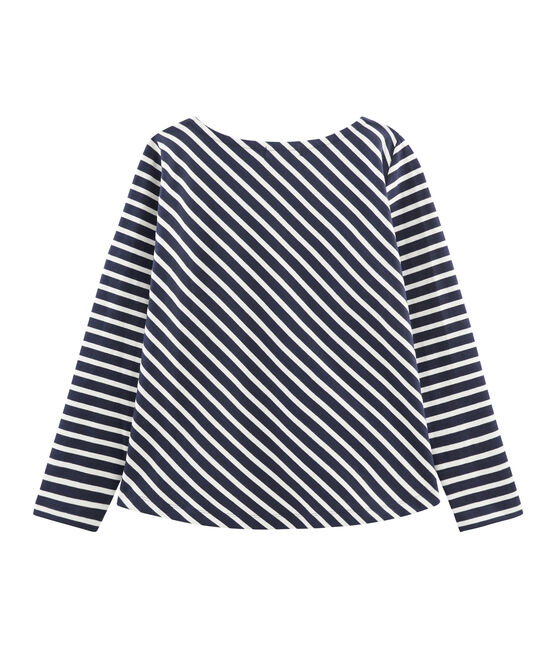 Grafische marinière vrouwen blauw SMOKING/beige COQUILLE