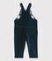 Fluwelen salopette baby. blauw SMOKING
