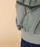 Sweatshirt in effen fluweel voor meisjes groen BRUT