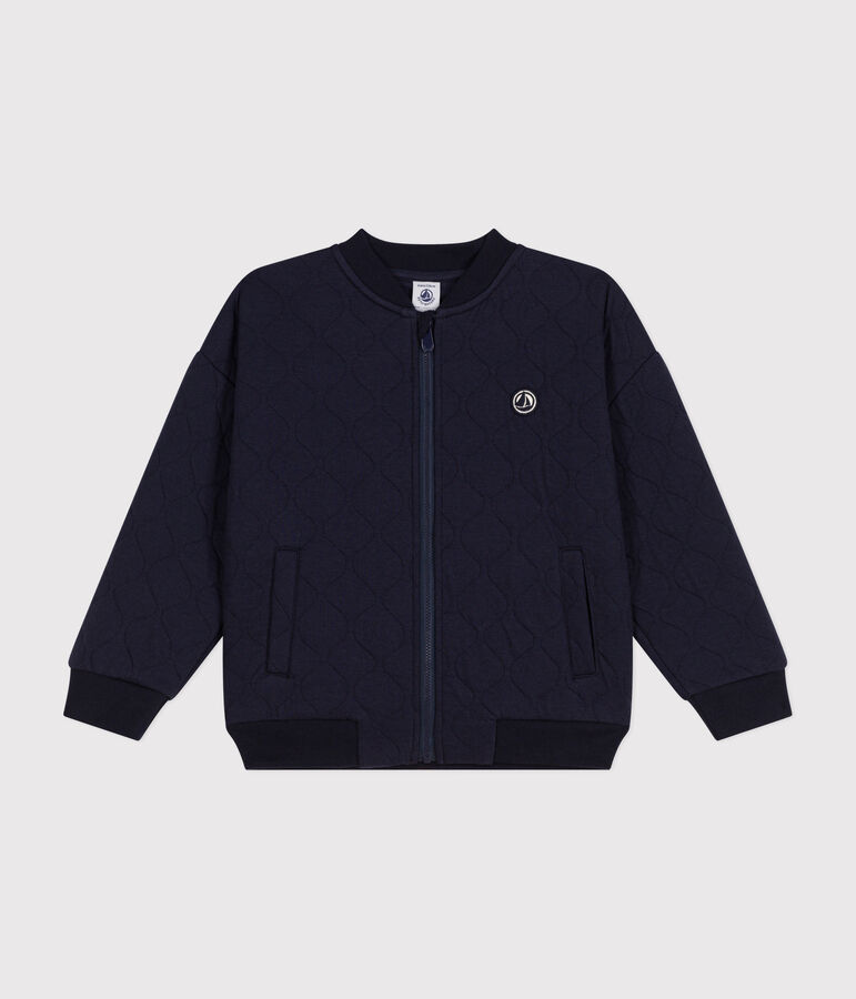 Gilet en tubique enfant gar&ccedil;on bleu SMOKING