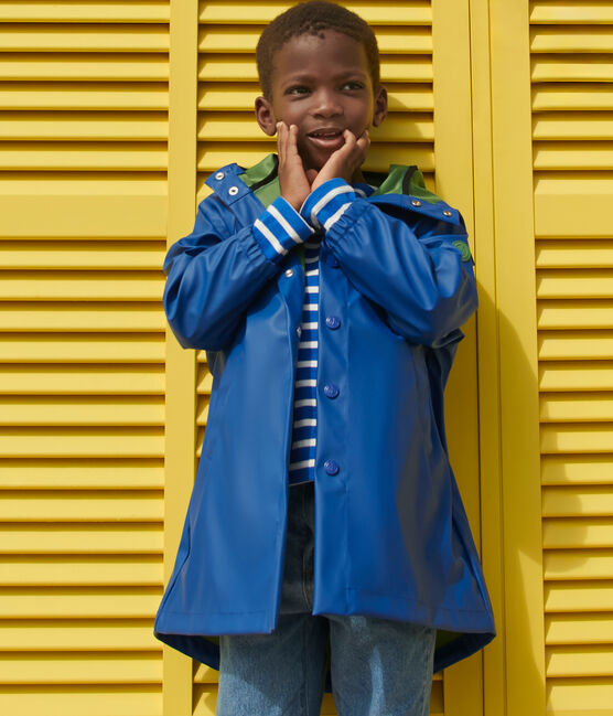 Ciré long enfant bicolore bleu SURF/ PALMERAIE