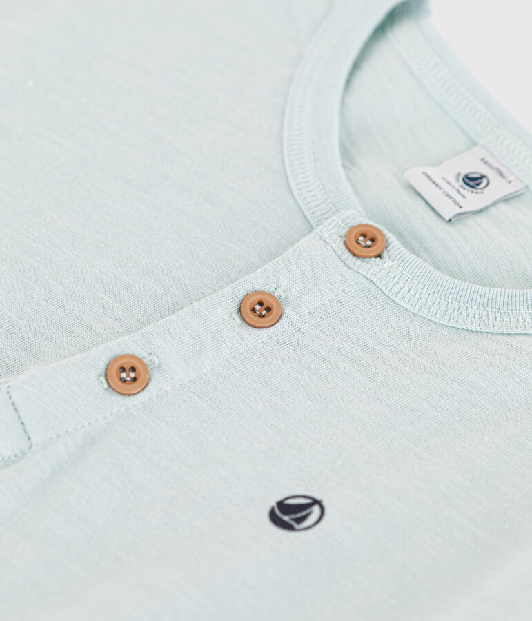 Tee-shirt manches courtes en coton enfant gar&ccedil;on vert