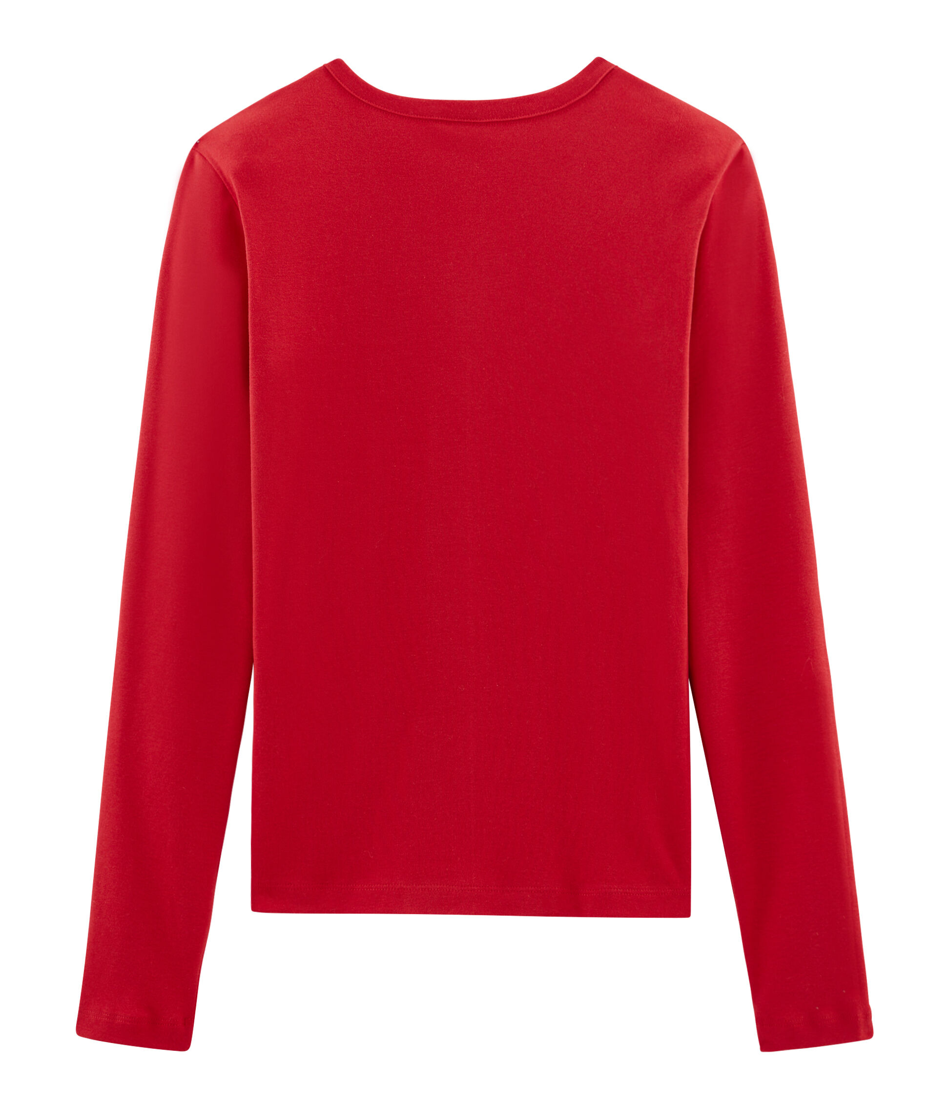 tee shirt rouge femme manche longue