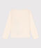 Tee-shirt manches longues en coton enfant fille / garçon blanc AVALANCHE/ ROVER