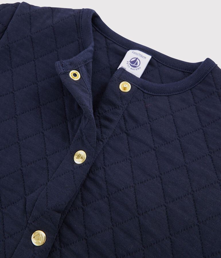 Cardigan en tubique enfant Fille bleu