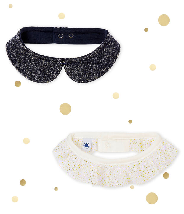 Set van 2 kraagjes voor babymeisjes multicouleur
