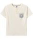 Jongens-T-shirt met Tunesische halsuitsnijding