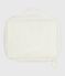 Geschenkendoos van geborduurd katoenen gaas voor baby's wit MARSHMALLOW
