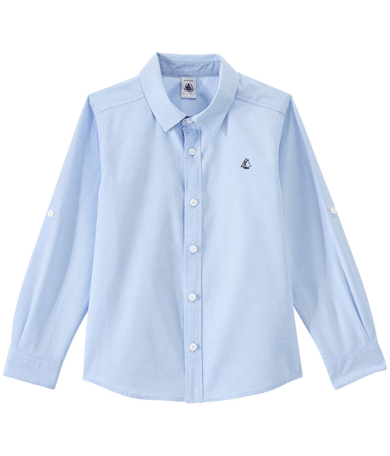 Chemise enfant gar&ccedil;on bleu