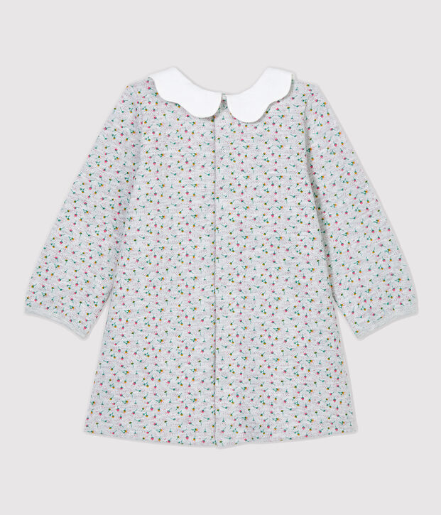 Babyjurk van molton. grijs/multicouleur