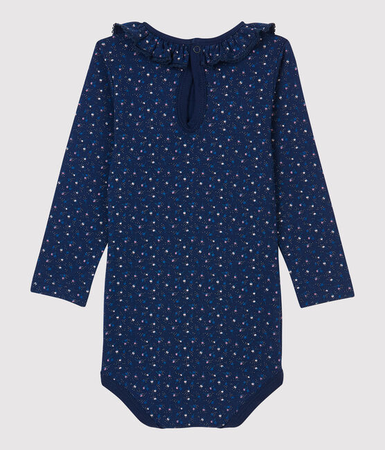 Body en coton bébé. bleu MEDIEVAL/blanc MULTICO