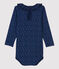 Body en coton bébé. bleu MEDIEVAL/blanc MULTICO