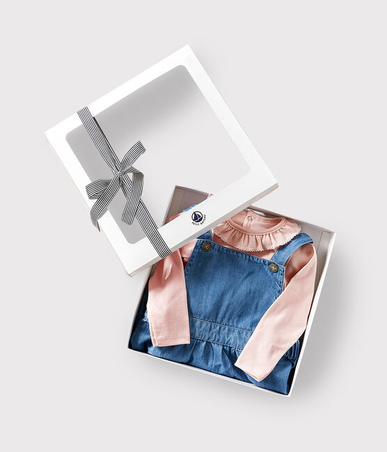 Coffret cadeau bébé body et robe variante 1