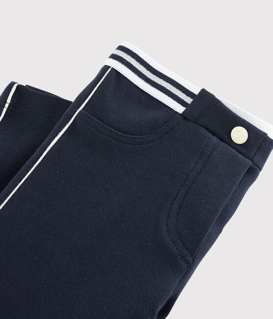 Jegging van katoen-elastaan voor meisjes blauw SMOKING