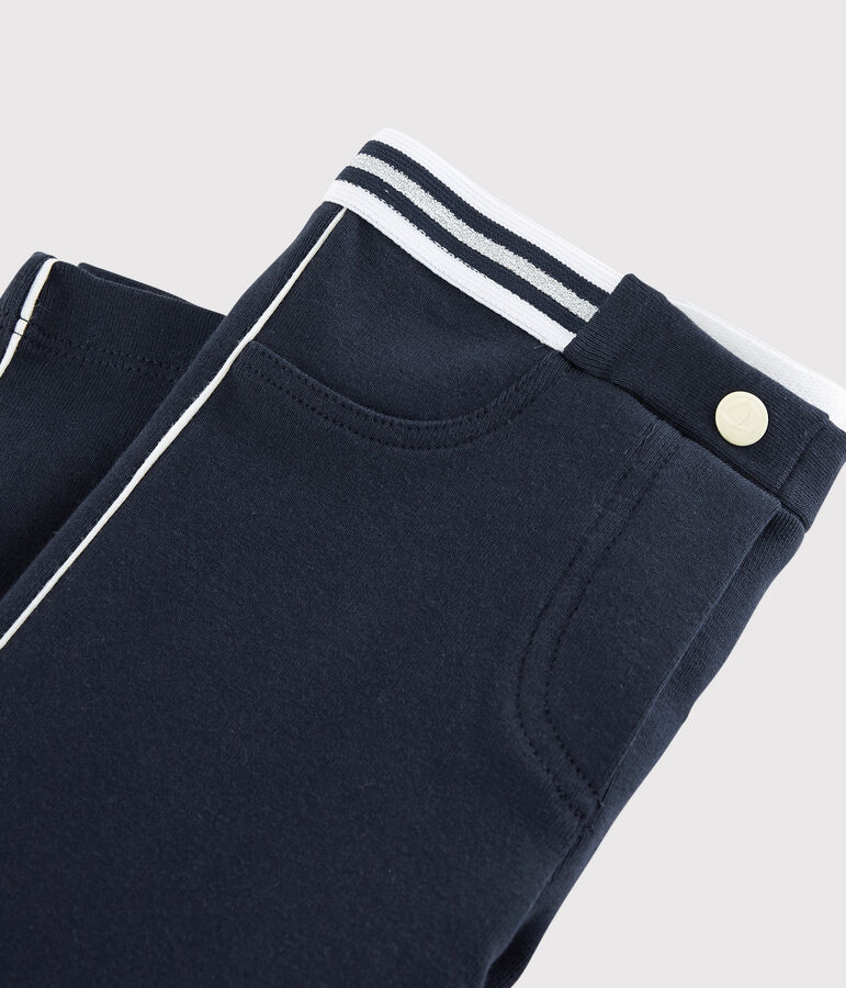 Jegging van katoen-elastaan voor meisjes blauw