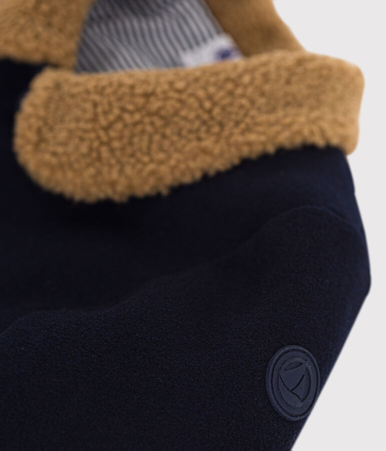 Babyjasje van wollen stof blauw