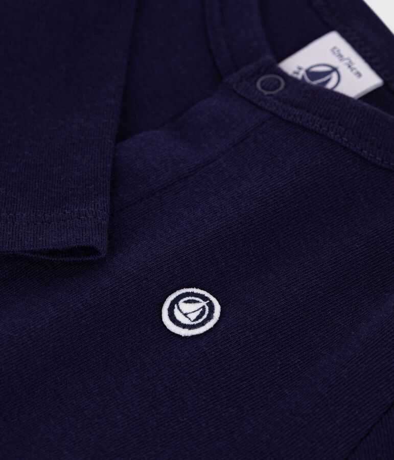 Cardigan b&eacute;b&eacute; en coton uni bleu