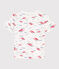 T-shirt met print en korte mouwen voor jongens wit MARSHMALLOW/wit MULTICO