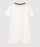 Combinaison courte en coton bébé blanc MARSHMALLOW