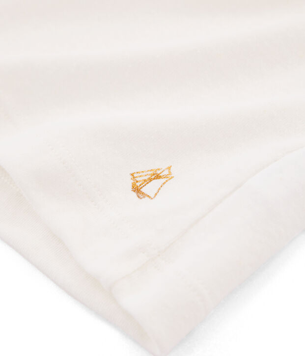 Tee-shirt &agrave; manches courtes enfant fille blanc