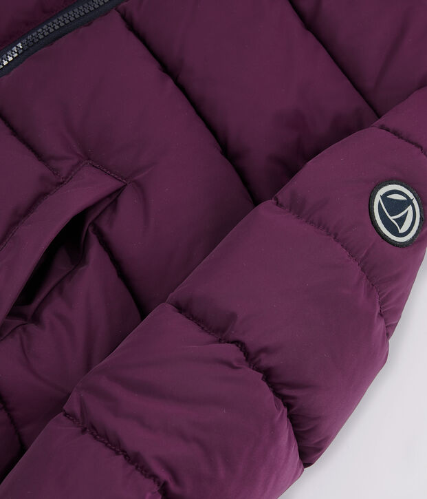 Donsjack kinderen jongens purper
