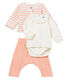 Ensemble 3 pièces bébé fille