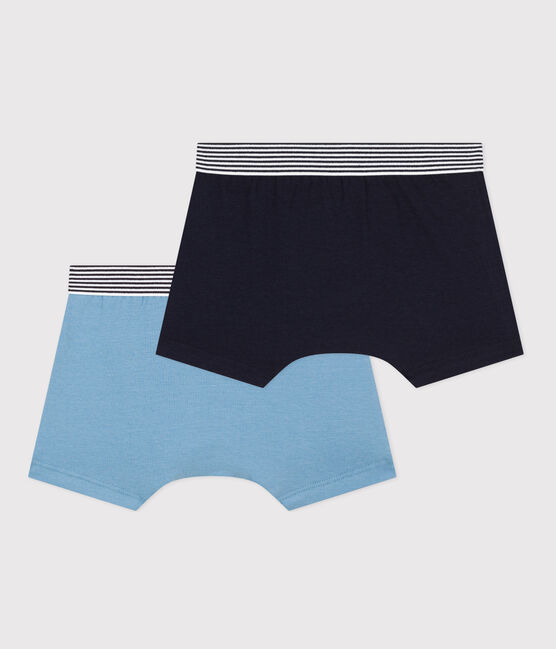 Lot de 2 boxers en coton et élasthanne petit garçon variante 1
