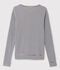 Iconisch gestreept katoenen Dames cardigan blauw/wit