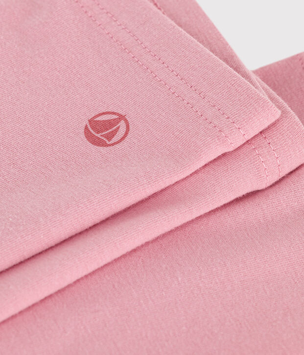 Legging enfant en coton uni rose
