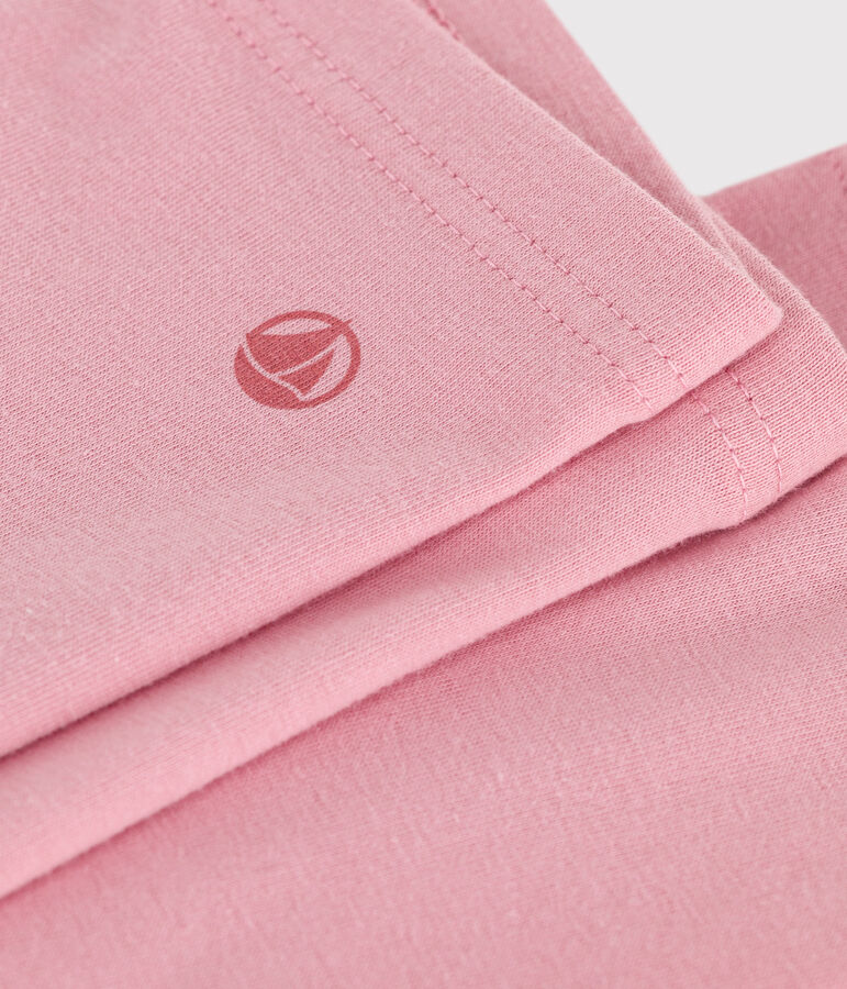 Legging enfant en coton uni rose