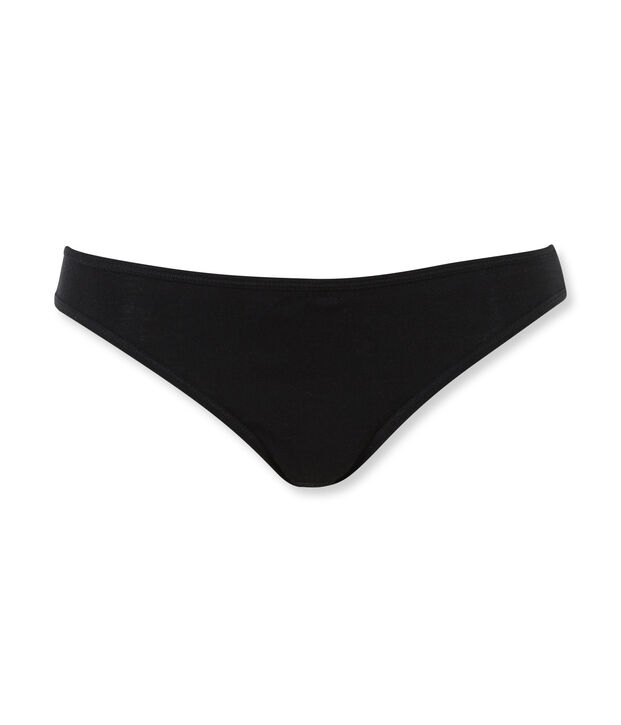 Culotte femme en coton l&eacute;ger noir