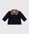 Babyjasje van wollen stof blauw SMOKING