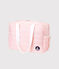 Uniseks luiertas met fijne strepen roze ROSAKO/wit MARSHMALLOW