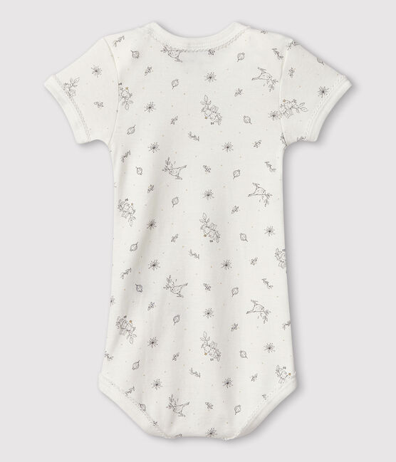 Body à imprimé petit oiseau bébé fille blanc MARSHMALLOW/blanc MULTICO