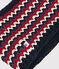 Snood enfant garçon-fille bleu SMOKING/blanc MULTICO