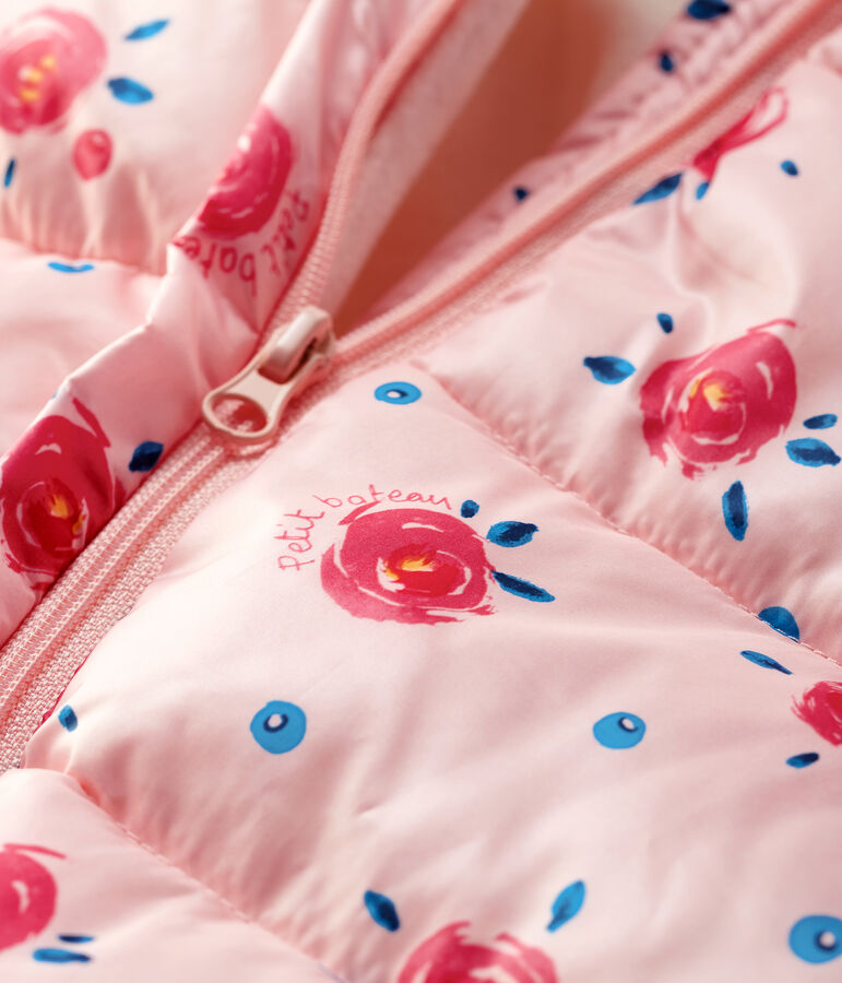 Pilootpakje baby meisje/jongen roze MINOIS/wit MULTICO