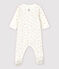 Bodyjama cerises bébé en tubique en coton biologique blanc MARSHMALLOW/blanc MULTICO