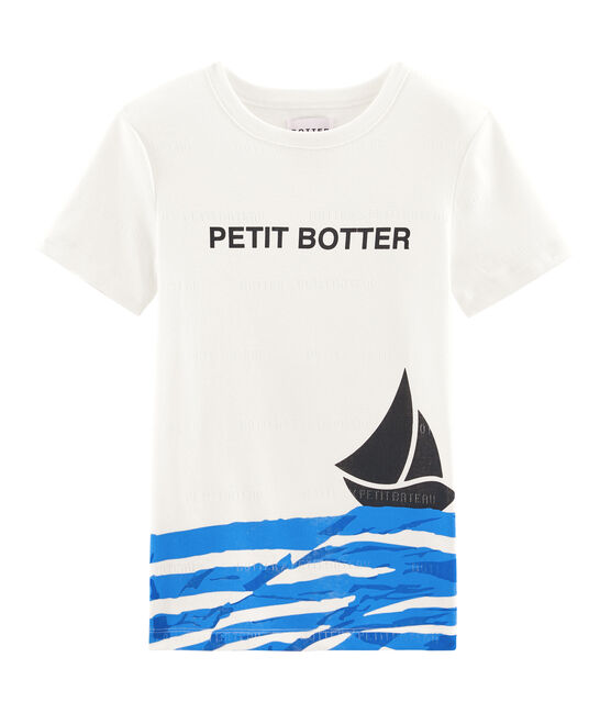 Tee shirt manches courtes blanc MARSHMALLOW