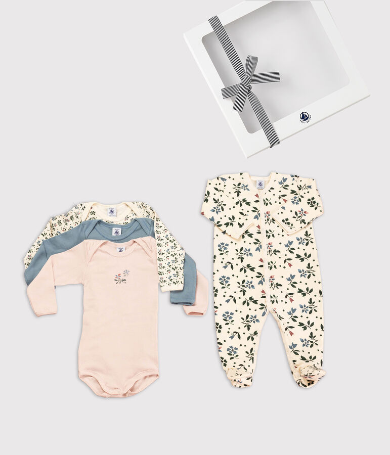 Geschenkdoos met bloemen voor baby's variante 1