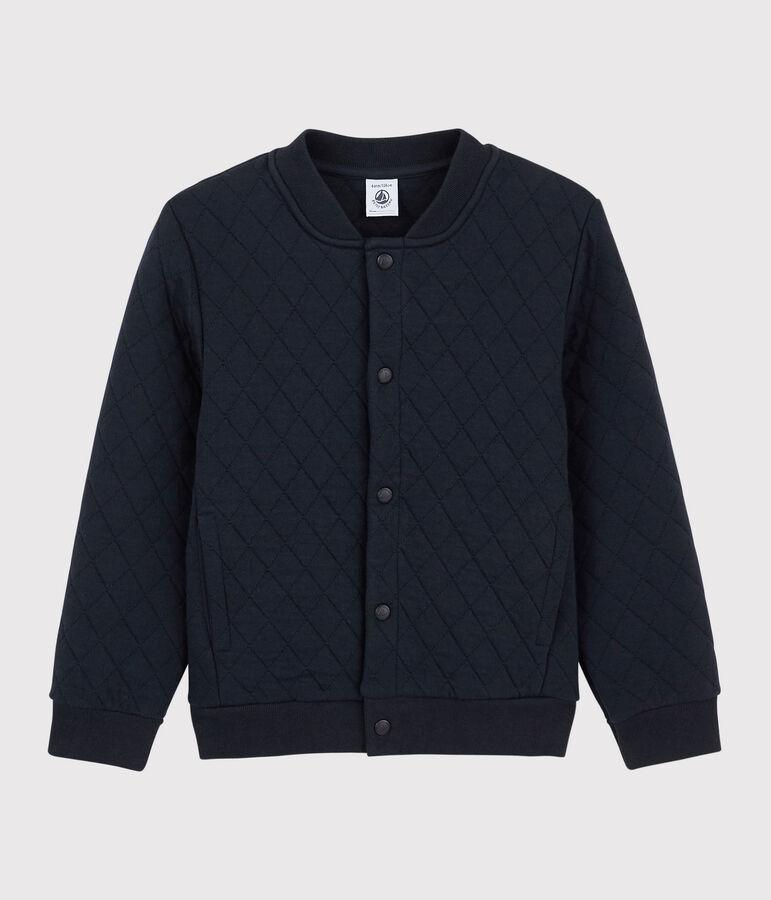 Tubic cardigan in teddy-stijl voor jongens blauw SMOKING