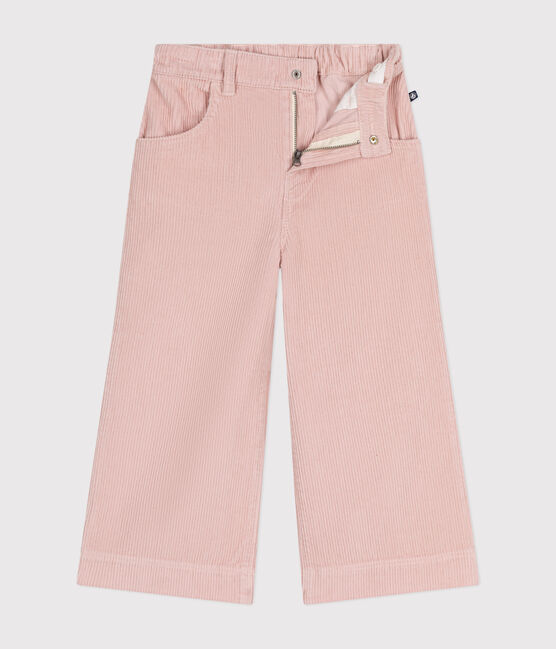 Fluwelen broek voor meisjes roze SALINE