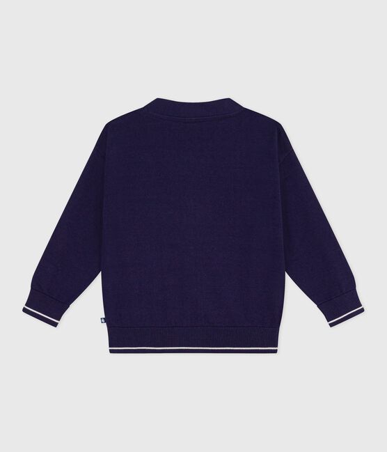 Effen katoenen vestje voor kinderen blauw SOIR