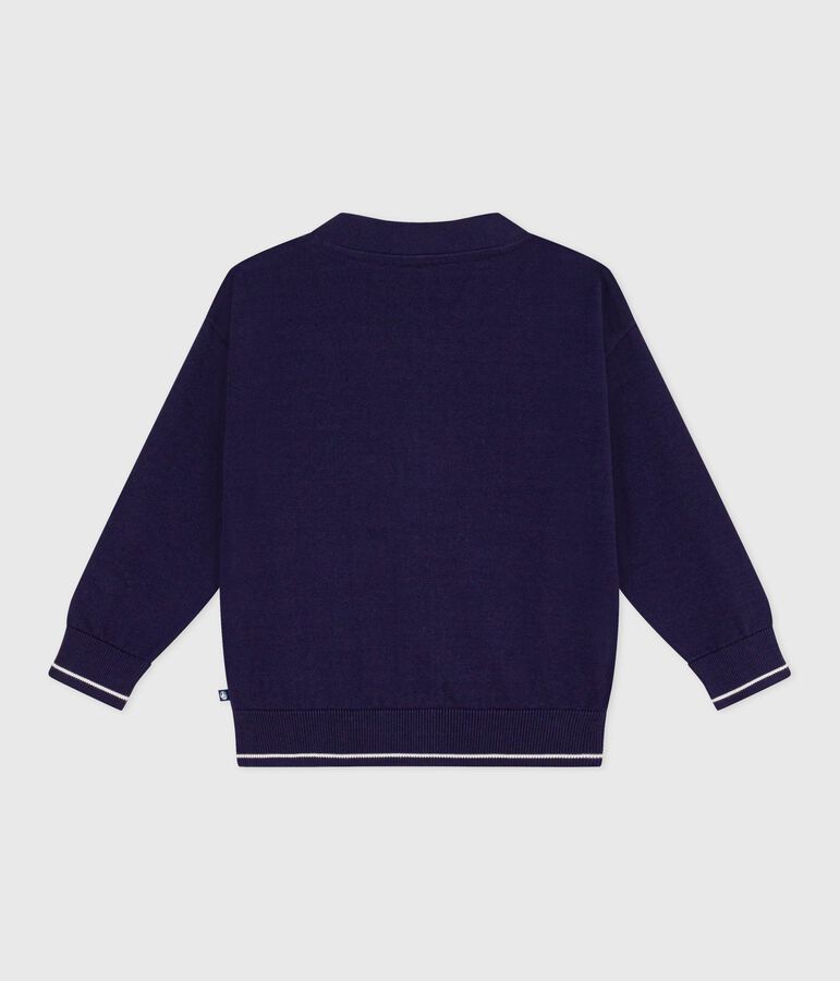 Effen katoenen vestje voor kinderen blauw