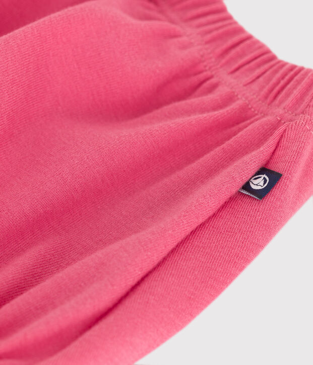 Effen katoenen babybloomer roze