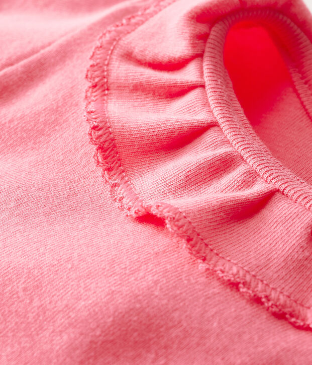 Rompertje met boord babymeisje roze