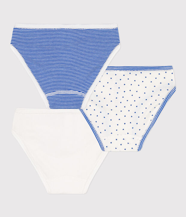 Lot de 3 culottes en coton petite fille multicouleur